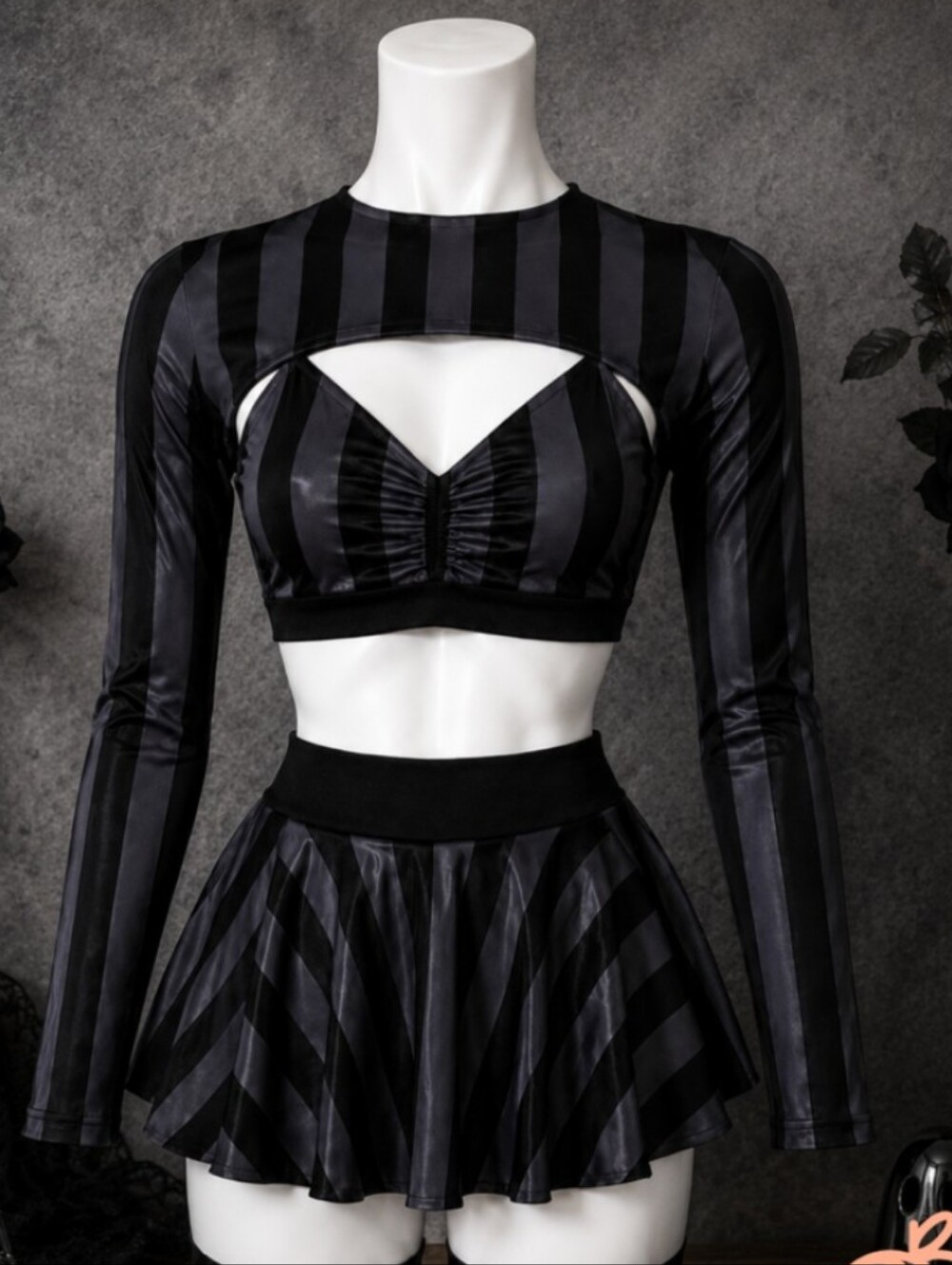 Perfectly Peachy - Pole Dance Set - Halloween - Wednesday - Size Small